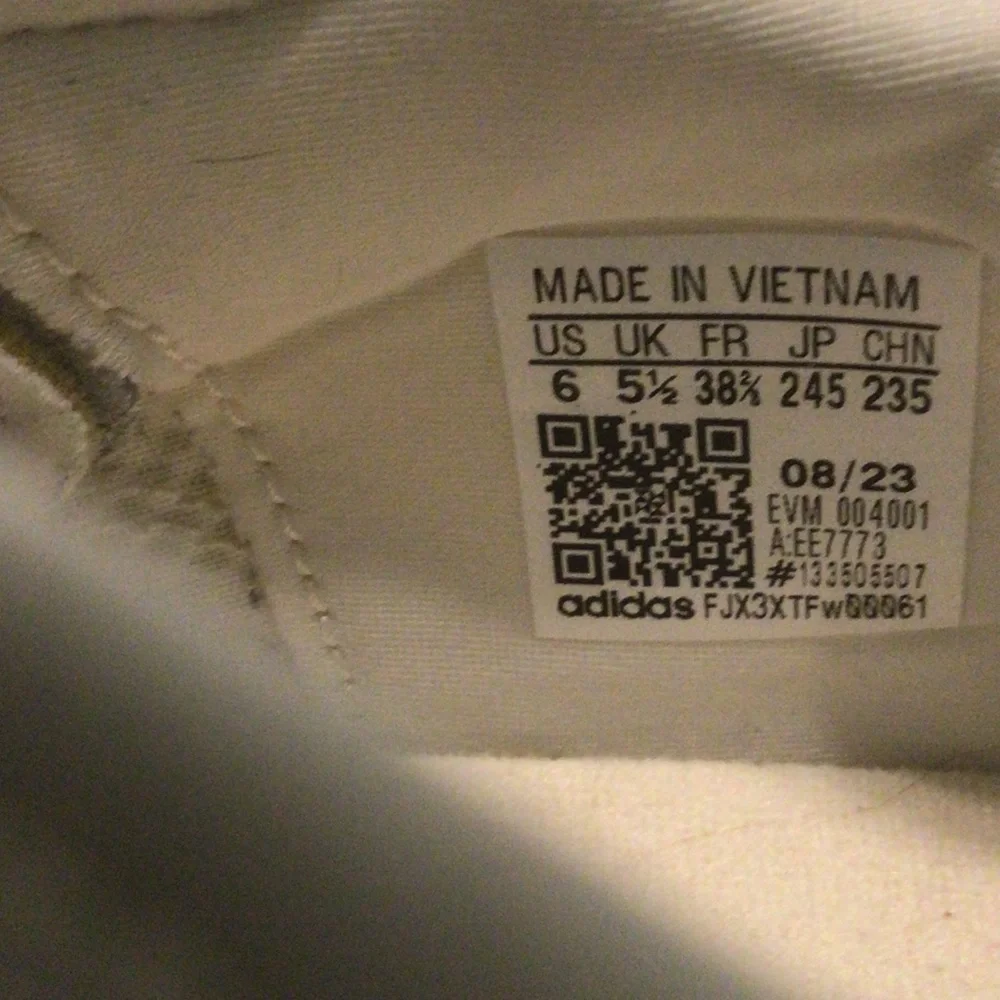 Adidas White Athletic Sneakers Kids
